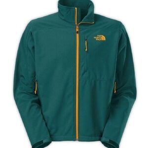 The North Face Men's Teal and Orange Performance Jacket